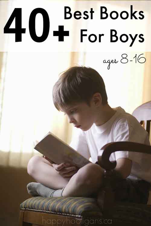 40+ Fantastic Reads for Boys ages 8-16