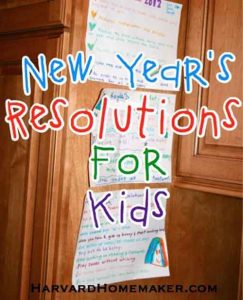 New Year’s Resolutions for Kids