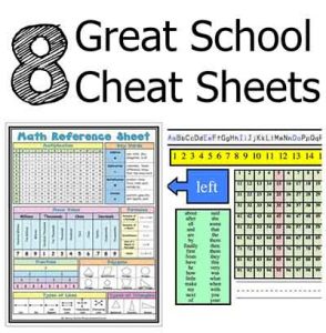 8 Great School Cheat Sheets