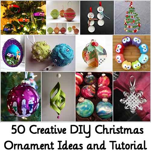 50 Creative DIY Christmas Ornament Ideas and Tutorial